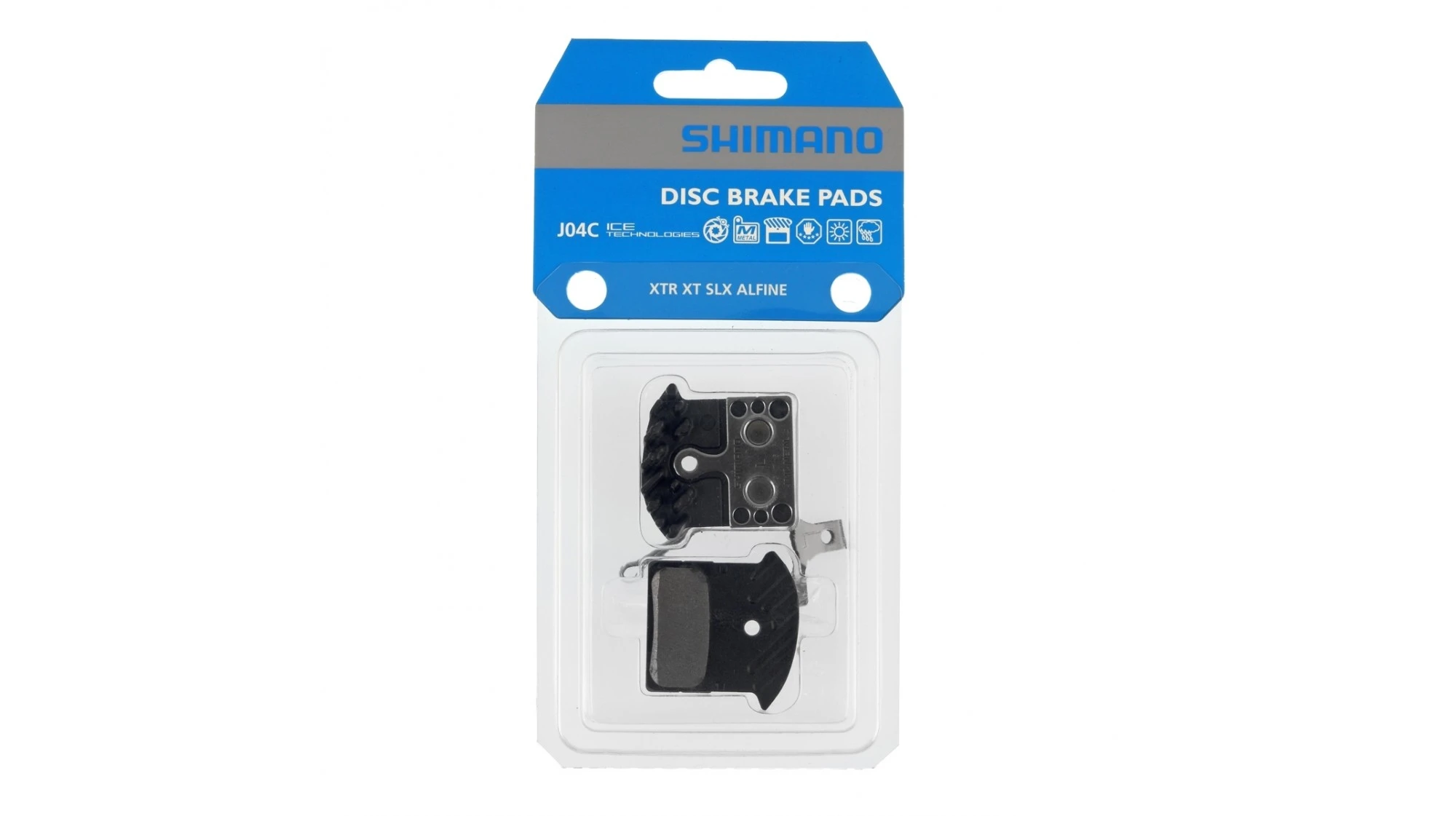 PLAQUETTES SHIMANO J04C METAL 1 PLAQUETTES SHIMANO J04C METAL